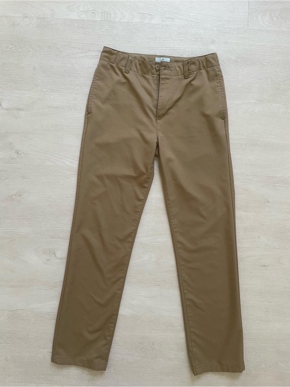 Class Club Boys Khaki Straight Leg Chinos - Tan